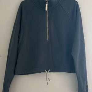 VUORI Sedona Half-Zip Women's Pullover Blue-Grey Azure Medium